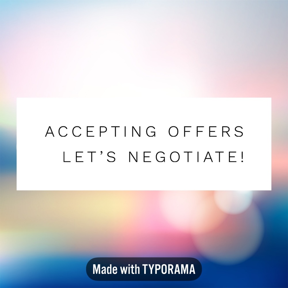 ✨Accepting Offers!✨